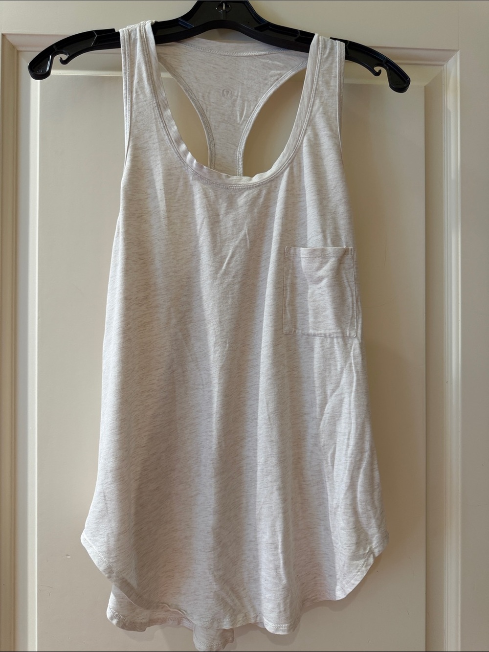 lululemon athletica Light cream Racerback Tank with Pocket